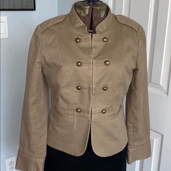 Halogen Jackets & Blazers - Halogen Khaki Double Breasted Military Jacket